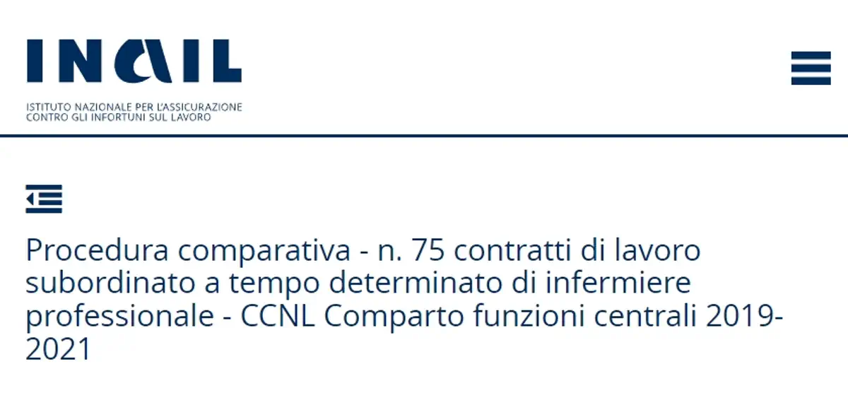 2022 concorso infermiere inail