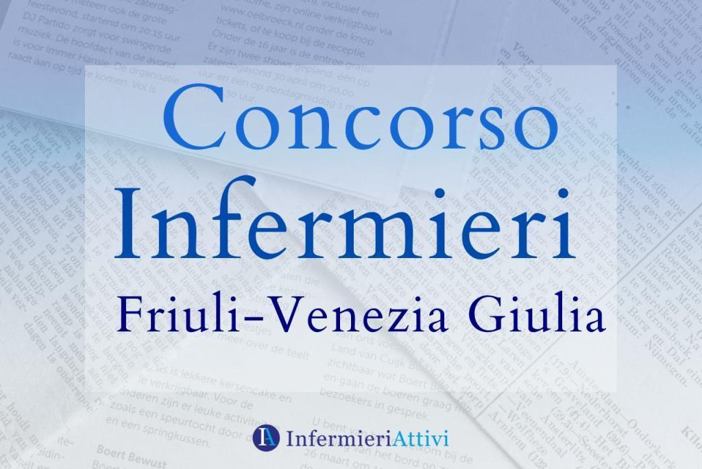 Concorsi infermieri Friuli-Venezia-Giulia