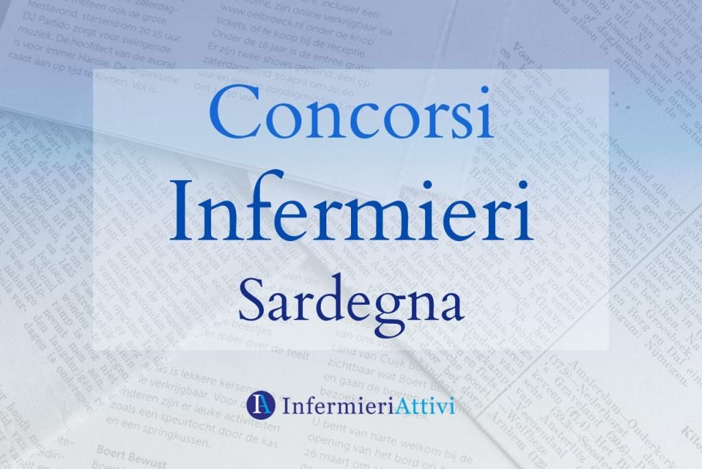 Concorsi infermieri Sardegna