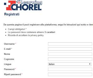 corso fad registrazione