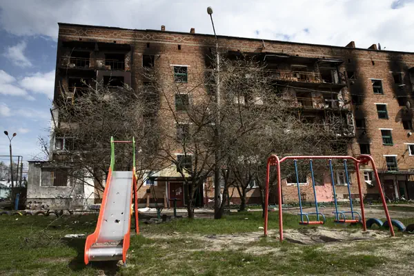 demolished building russian s war ukraine