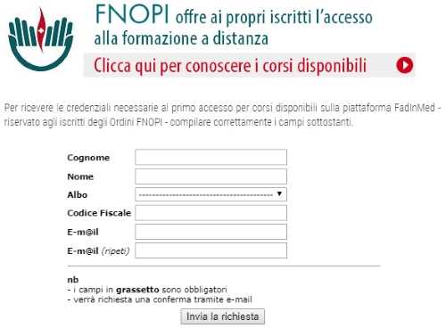 fadinmed iscrizione