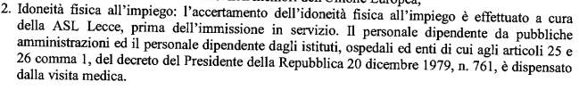 idoneita fisica lecce