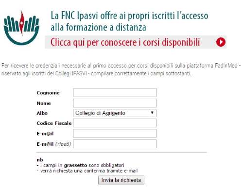 ipasvi iscrizione fadinmed