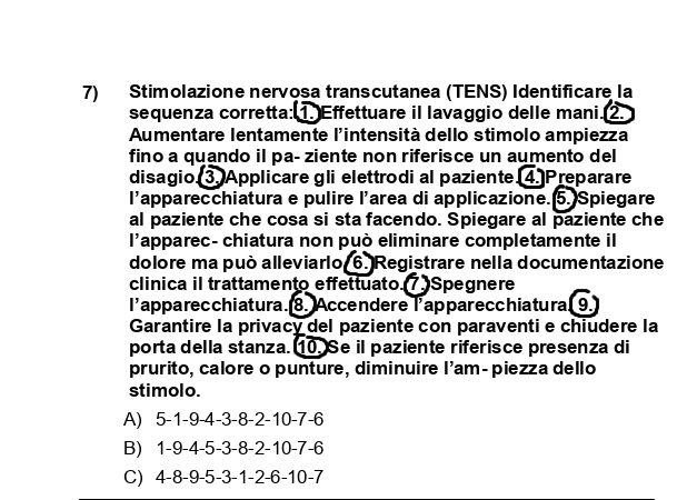 domanda sequenza come fare
