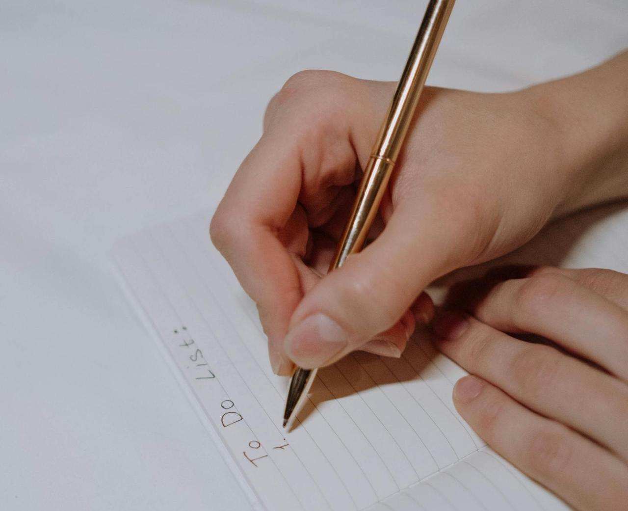 lista delle cose da fare