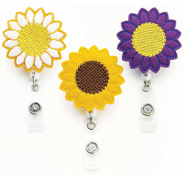 porta badge girasole