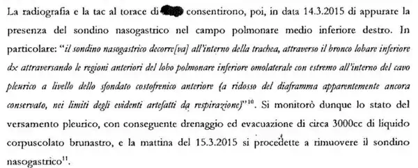 sng in cavo pleurico