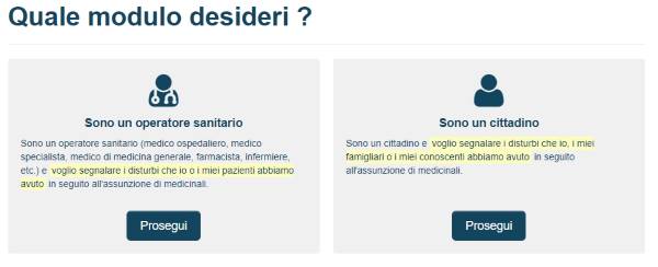 vigifarmaco segnalazione